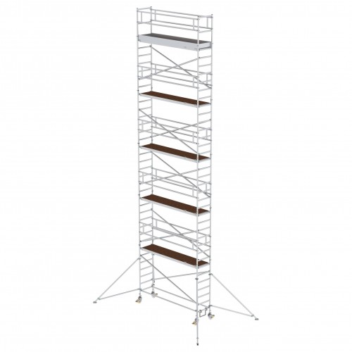 MUNK Aluminium-Rollgerüst mit Ausleger 3,00x0,75m Plattform 12,35m AH