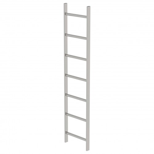 MUNK Schachtleiter aus Edelstahl 400mm breit 7 Sprossen 1,96m lang