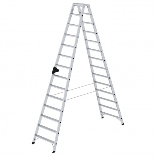 MUNK Stehleiter mit ergo-pad beidseitig begehbar 2x14 Stufen