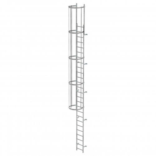 MUNK ortsfeste Steigleitern Aluminium, 7,28m SH