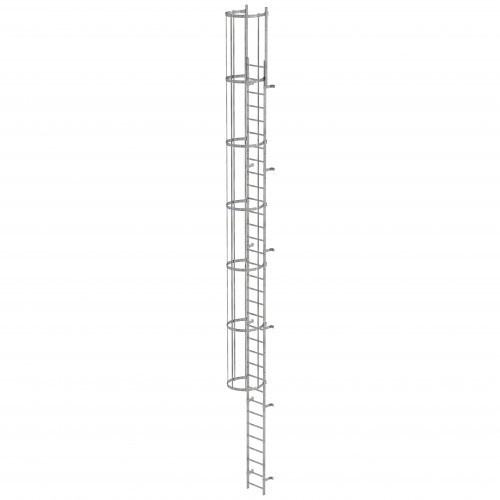 MUNK ortsfeste Steigleitern Aluminium, 9,52m SH