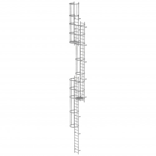 MUNK ortsfeste Steigleitern Aluminium, 13,16m SH PG2