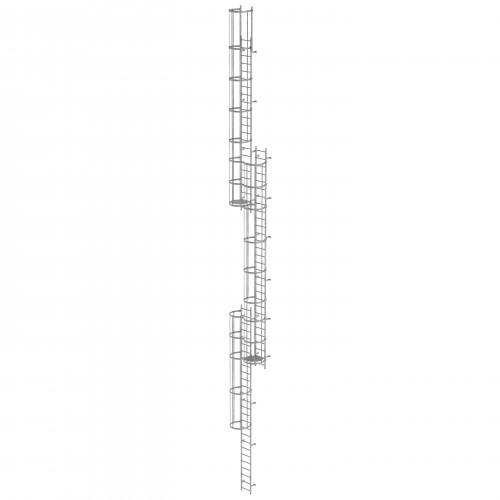 MUNK ortsfeste Steigleitern Aluminium, 17,64m SH PG2