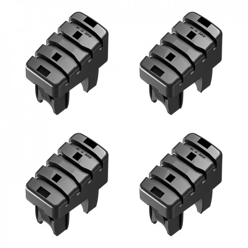 Hailo Fuß-Set 4 Stück für Steig- & Stützholm von Haushaltsleitern 35x20mm Holm (ab Bj. 01/2015)