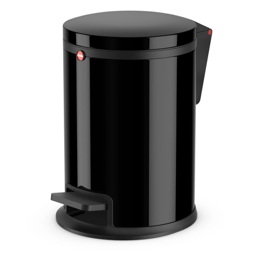 Hailo Pure S Tret-Abfalleimer Schwarz