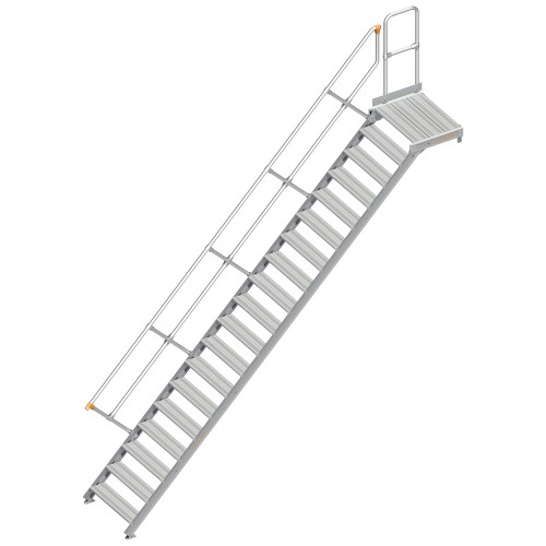 Layher 112 Treppe mit Plattform 45° 80cm 19 Stufen