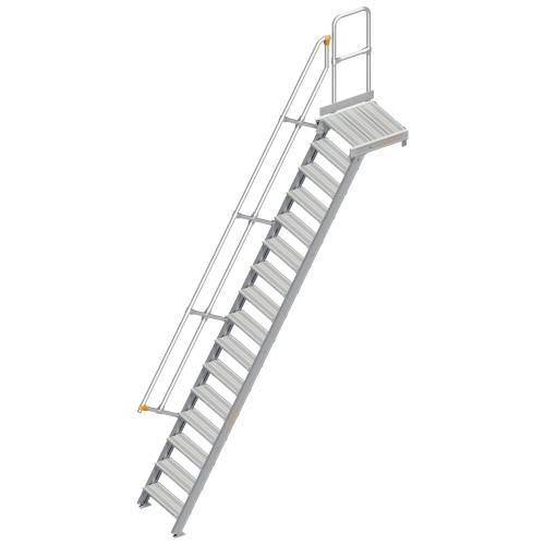 Layher 112 Treppe mit Plattform 60° 600mm 16 Stufen