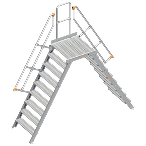 Layher 114 Übergang stationär 60° 80cm 9 Stufen