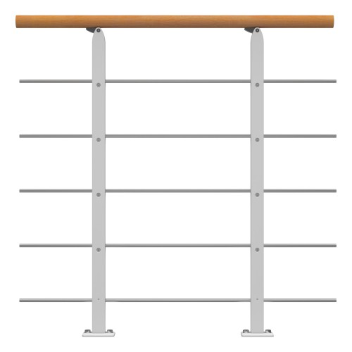 Dolle Brüstungsgeländer Erweiterungs-Set - Buche Unterkonstruktion Weiß - Frankfurt, Hamburg, Berlin, Sydney