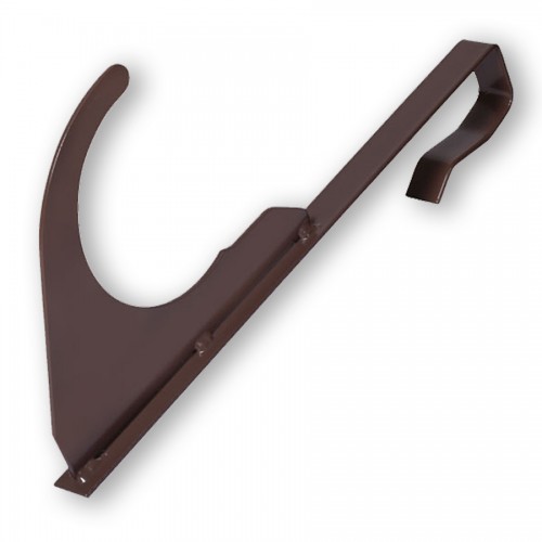 Universal-Rundholzhalter für Großflächenziegel ab 44cm, braun