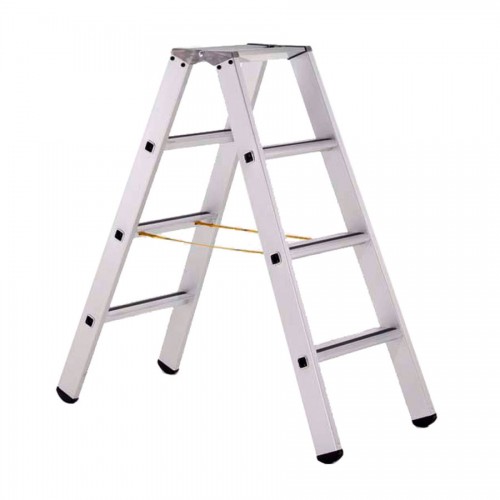 Zarges gebördelte Stehleiter, eloxiert Saferstep B 2x4 Stufen