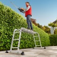 Hailo ProfiStep® Gelenkleiter M60 mit Plattform 4x3 Sprossen Hailo ProfiStep® Gelenkleiter M60 mit Plattform 4x3 Sprossen-small