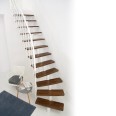 Minka Mittelholmtreppe Comfort in Buche auf Walnuss Unterkonstruktion weiß bis 312-336cm Geschösshöhe Minka Mittelholmtreppe Comfort in Buche auf Walnuss Unterkonstruktion weiß bis 312-336cm Geschösshöhe-small