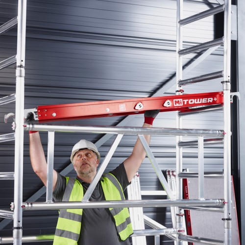 Altrex MiTower PLUS Fahrgerüst 1-Person-Aufbau Aluminium mit breiter Holz-Plattform 0,75x1,72m 7,20m AH
