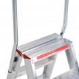 Altrex Sierra beidseitig begehbare Stufenstehleiter SDO 4 Stufen ohne Bügel-small