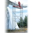 Euroline Gerüst 0,75x2,85m mit Sicherheitsaufbau und Fahrbalken verschiebbar Euroline Gerüst 0,75x2,85m mit Sicherheitsaufbau und Fahrbalken verschiebbar-small