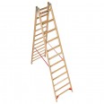 Euroline Holz Sprossenstehleiter 2x12 Sprossen Euroline Holz Sprossenstehleiter 2x12 Sprossen-small