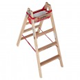 Euroline Holz Sprossenstehleiter mit Comfort-Breitsprossen und Eimerhaken 2x4 Sprossen Euroline Holz Sprossenstehleiter mit Comfort-Breitsprossen und Eimerhaken 2x4 Sprossen-small