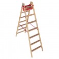 Euroline Holz Sprossenstehleiter mit Comfort-Breitsprossen und Eimerhaken 2x7 Sprossen Euroline Holz Sprossenstehleiter mit Comfort-Breitsprossen und Eimerhaken 2x7 Sprossen-small