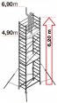 Facal Fahrgerüst ALTO Grundgerüst + 1 und 2 Aufstockung 6,9m AH Facal Fahrgerüst ALTO Grundgerüst + 1 und 2 Aufstockung 6,9m AH-small