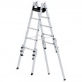 MUNK Aluminium Stehleiter, treppengängig, mit 4 Holmverlängerungen 2x5 Sprossen MUNK Aluminium Stehleiter, treppengängig, mit 4 Holmverlängerungen 2x5 Sprossen-small