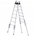 MUNK Aluminium Stehleiter, treppengängig, mit 4 Holmverlängerungen 2x7 Sprossen MUNK Aluminium Stehleiter, treppengängig, mit 4 Holmverlängerungen 2x7 Sprossen-small
