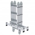 MUNK Vielzweckleiter mit Nivello® Traverse und Holzbelag 2x3 + 2x4 Sprossen MUNK Vielzweckleiter mit Nivello® Traverse und Holzbelag 2x3 + 2x4 Sprossen-small
