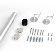 Dolle Handlaufset zur Wandmontage 1,5m Aluminium matt, rund Dolle Handlaufset zur Wandmontage 1,5m Aluminium matt, rund-small