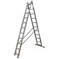 Krause Corda Aluminium-Mehrzweckleiter mit Dreifachfunktion 2x11 Sprossen Krause Corda Aluminium-Mehrzweckleiter mit Dreifachfunktion 2x11 Sprossen-small