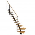 Dolle Mittelholmtreppe Boston 228-300cm Geschosshöhe ¼-gewendelt in Eiche/Anthrazit Dolle Mittelholmtreppe Boston 228-300cm Geschosshöhe ¼-gewendelt in Eiche/Anthrazit-small