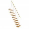 Dolle Mittelholmtreppe Boston 228-300cm Geschosshöhe Geradelaufend in Buche/Weiss Dolle Mittelholmtreppe Boston 228-300cm Geschosshöhe Geradelaufend in Buche/Weiss-small