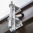 Doppelrohr-Schneefanghalter für Trapezblech, Leisten- und Sandwichdach, braun Doppelrohr-Schneefanghalter für Trapezblech, Leisten- und Sandwichdach, braun-small