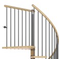Dolle Brüstungsgeländer 1,5m lang Buche, geölt mit Einzelstäben für Spindeltreppe Winnipeg Dolle Brüstungsgeländer 1,5m lang Buche, geölt mit Einzelstäben für Spindeltreppe Winnipeg-small