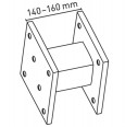 Zarges Distanzsegment 140mm Stahl verzinkt Zarges Distanzsegment 140mm Stahl verzinkt-small
