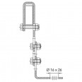 Zarges Wandhalter verstellbar Stahl verzinkt 150-200mm Wandabstand Zarges Wandhalter verstellbar Stahl verzinkt 150-200mm Wandabstand-small