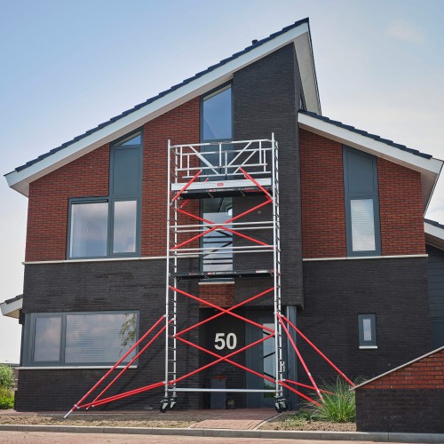 Altrex Fahrgerüst RS Tower 51 Aluminium mit Holz-Plattform 4,20m AH schmal 0,75x1,85m