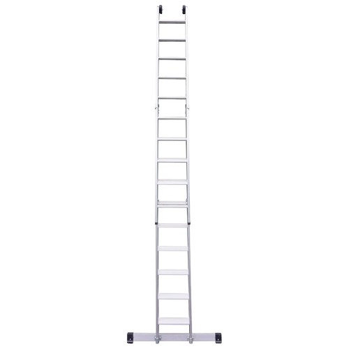 Euroline Premium 302 Stufen- Schiebeleiter 2x14 Sprossen
