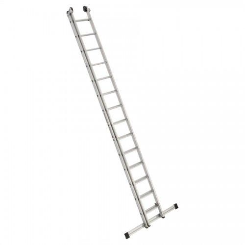 Euroline Premium 302 Schiebeleiter 2x14 Sprossen verstärkte Ausführung