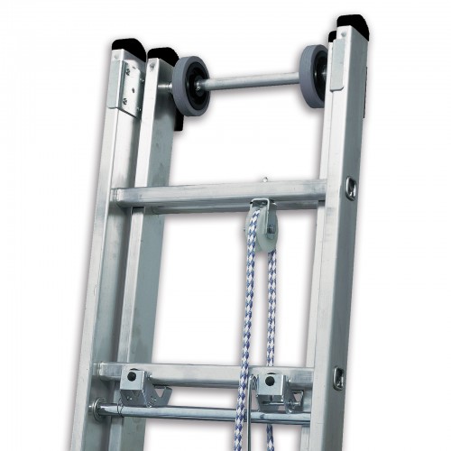 MUNK Seilzugleiter 2-teilig ohne Traverse 2x14 Sprossen