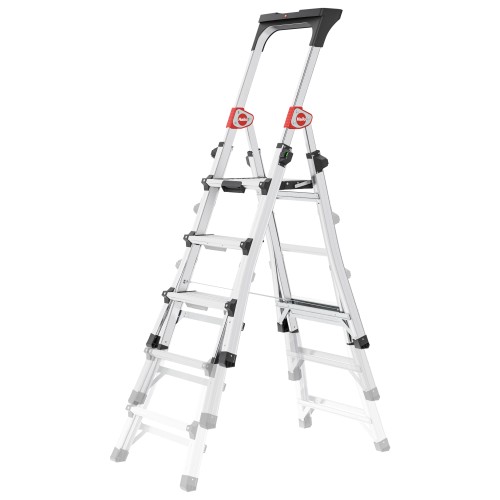 Hailo TL100 TopLine Alu Teleskop Stehleiter 5 Stufen