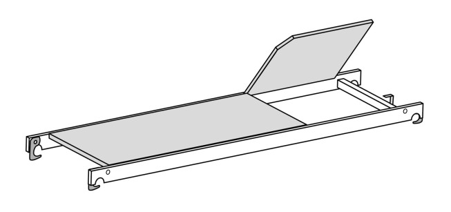Hymer Einzelteil Gerüst Bühne mit Durchstiegsklappe 1,90x0,65m 12,2kg
