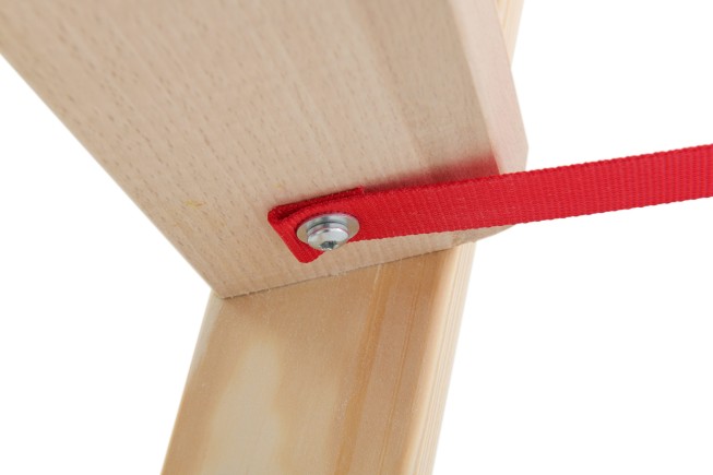 Hymer Holz Stufenstehleiter mit Textiltasche 2x4 Stufen