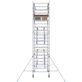 ASC Rollgerüst AGS Pro 250x75cm mit Holz-Plattformen und doppelseitigem Geländer 7,3m Arbeitshöhe-small