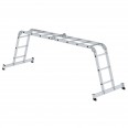 MUNK Vielzweckleiter mit Nivello® Traverse und Holzbelag 2x3 + 2x4 Sprossen MUNK Vielzweckleiter mit Nivello® Traverse und Holzbelag 2x3 + 2x4 Sprossen-small