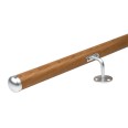 Dolle Handlaufset zur Wandmontage 1,5m Eiche versiegelt, rund Dolle Handlaufset zur Wandmontage 1,5m Eiche versiegelt, rund-small