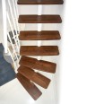 Minka Mittelholmtreppe Comfort in Buche auf Walnuss Unterkonstruktion weiß bis 312-336cm Geschösshöhe Minka Mittelholmtreppe Comfort in Buche auf Walnuss Unterkonstruktion weiß bis 312-336cm Geschösshöhe-small