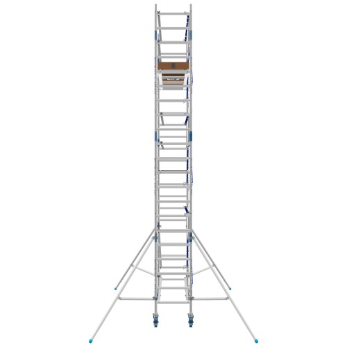 ASC Rollgerüst AGS Pro 190x135cm mit Carbon-Plattformen und einseitigem Geländer 7,3m Arbeitshöhe