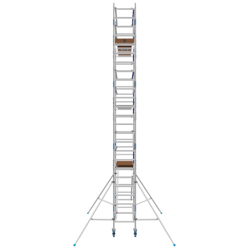 ASC Rollgerüst AGS Pro 190x75cm mit Carbon-Plattformen und einseitigem Geländer 8,3m Arbeitshöhe