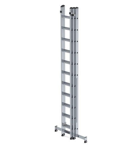 MUNK Mehrzweckleiter mit Nivello® Traverse 3x11 Sprossen