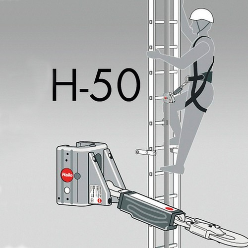 Hailo Steigschutz-Schienen Typ H50 2800mm lang Stahl verzinkt 1.0037 / ASM A36